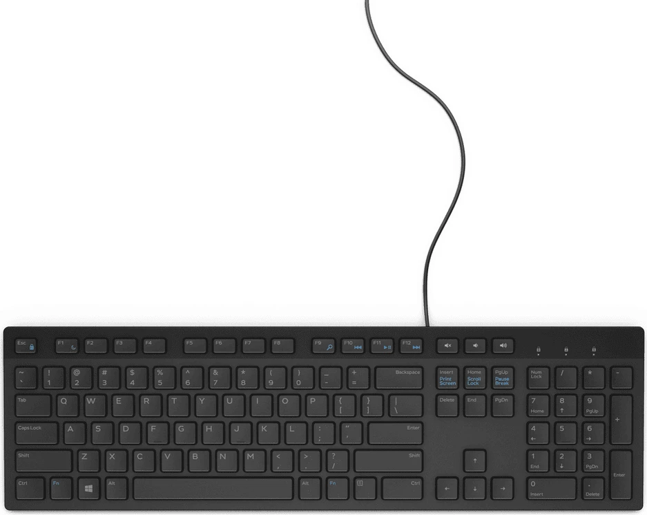 Tipkovnica žična Dell KB216 580-ADHY, standardna, US-International, črna