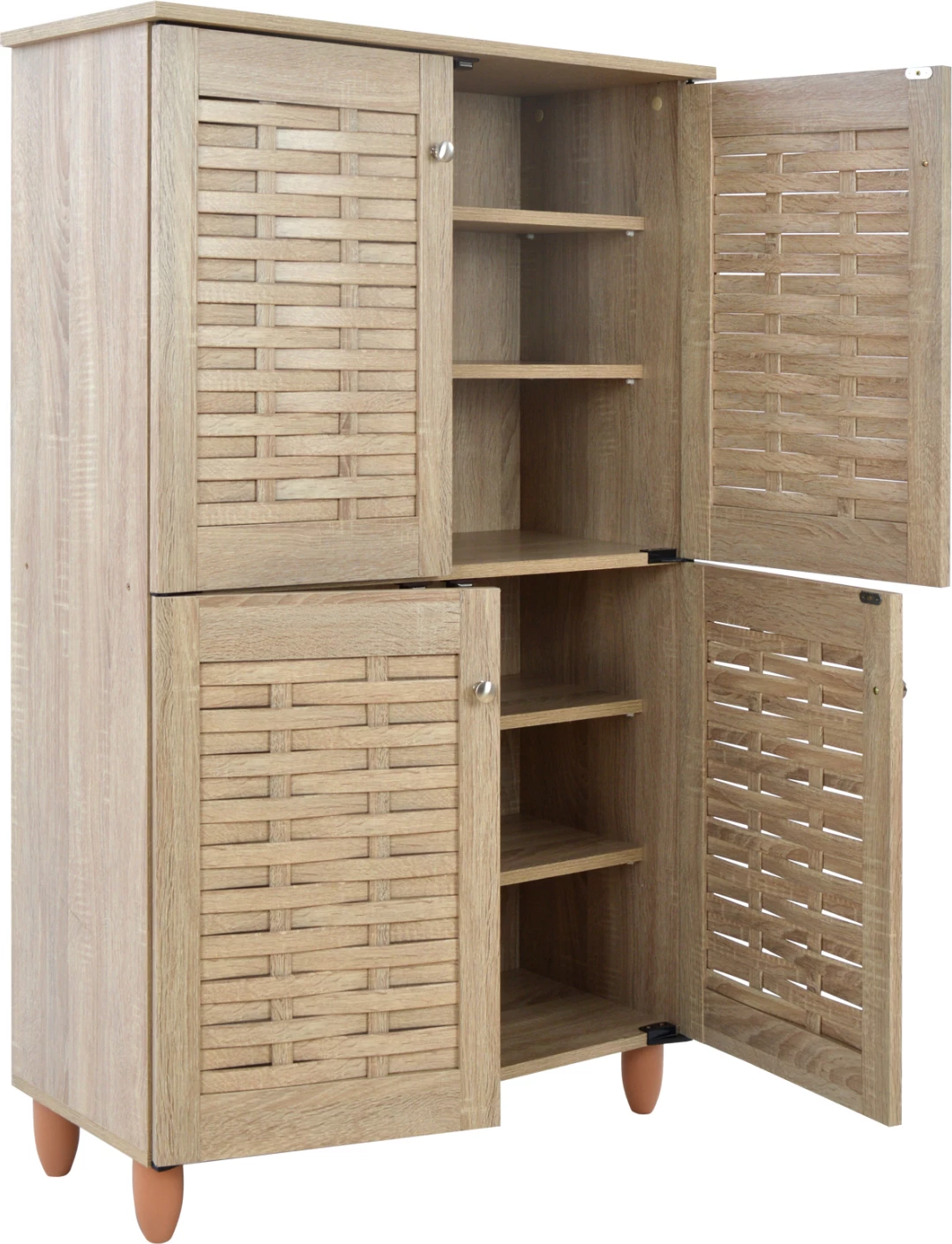 Lesena omara za čevlje s 4 vrati FH2210.02 Sonama 77x34x123