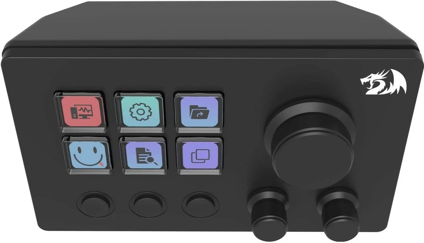 Optični miš z 6 gumbi Redragon Skyrider SS-551, USB-C, črn