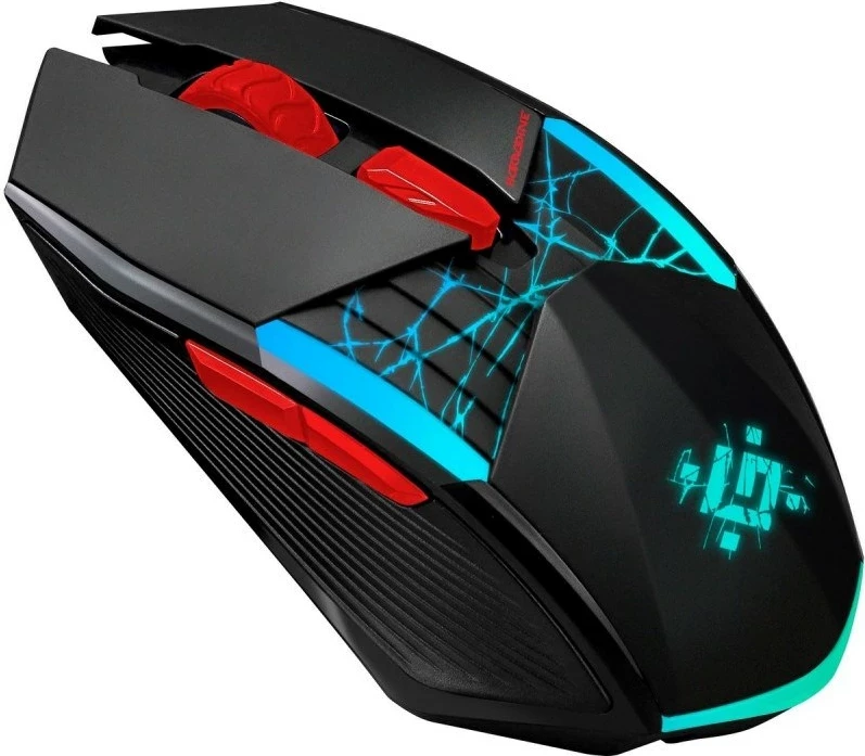 Optični miš Defender GM-126 TISA RF+BT, 1600 dpi, črn