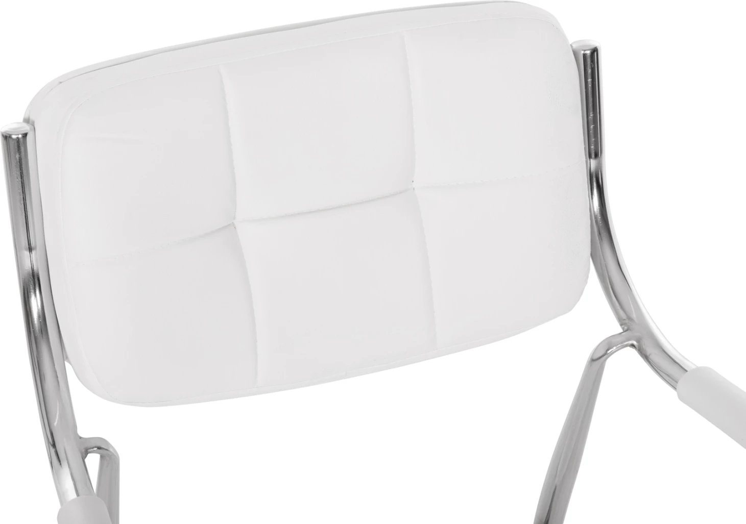 Konferenčni pisarniški stol FH1018.02 bel PU 54x52x87cm