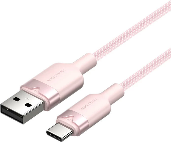 USB 2.0 A na USB-C kabel Vention CTNPH, 2 m, rožnat