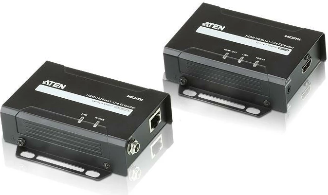 Ekstender HDMI HDBaseT-Lite, 4K, 70 m, črn — ATEN VE801-AT-G, komplet