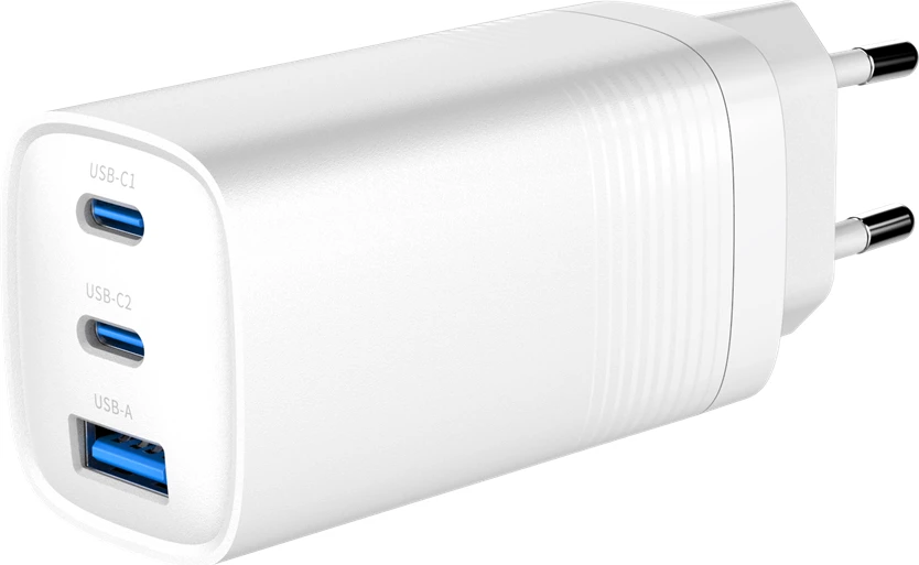 Hitri polnilec GEMBIRD TA-UC-PDQC65-01-W, 65 W, bel