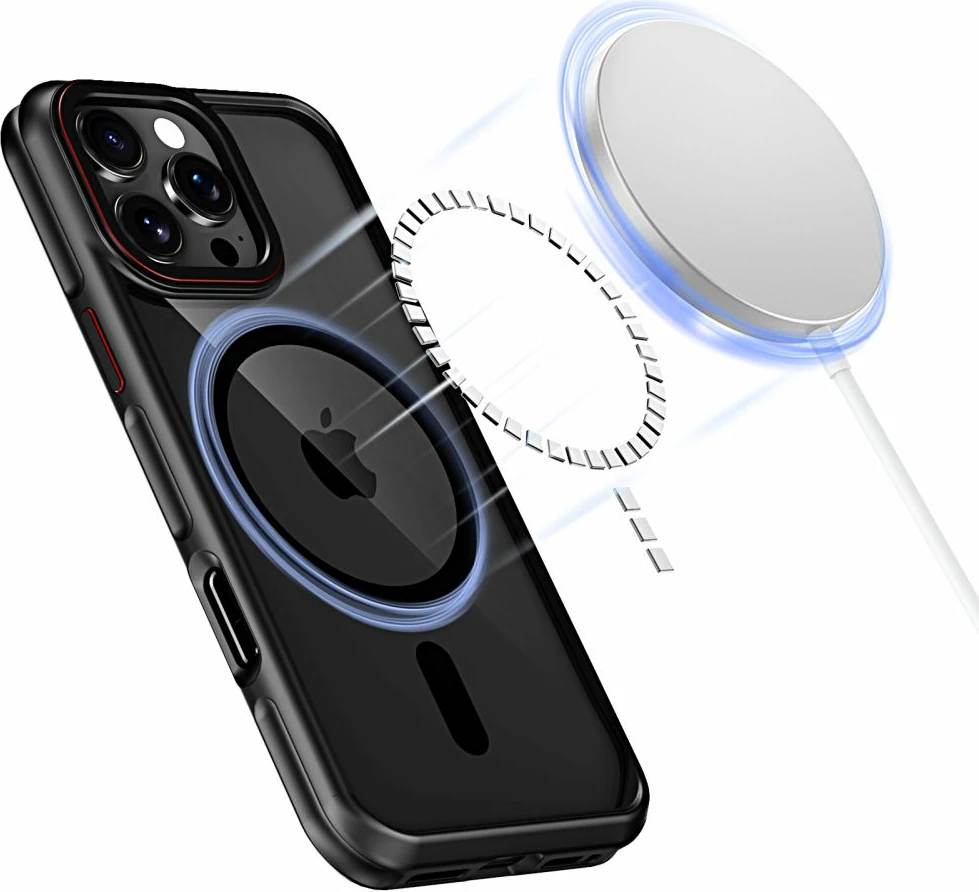 Ovitek MagHybrid MagSafe za iPhone 16 Pro, Tech-Protect, črn