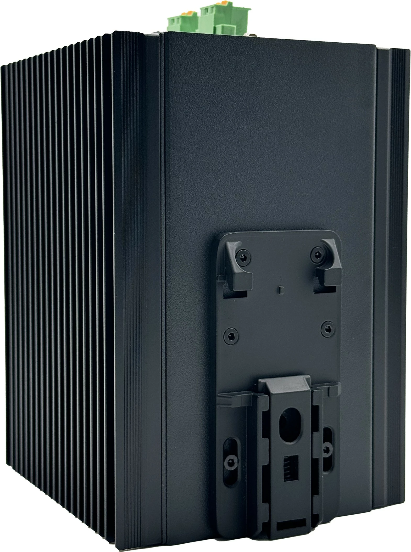 Industrijski preklopnik LevelOne IGX-2072, 20 vrat, L2+ upravljan, 8x RJ45, 8x SFP, 4x SFP+, DIN-rail, črn