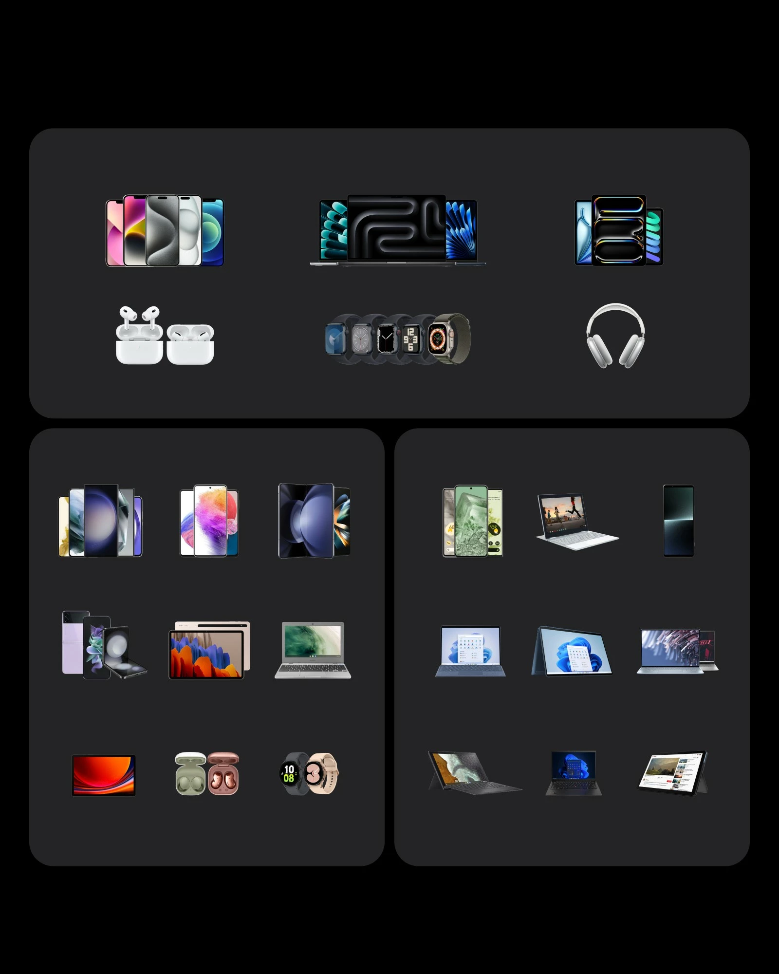 Močan polnilec, 100 W, 3 vrata, črn Anker A2688341