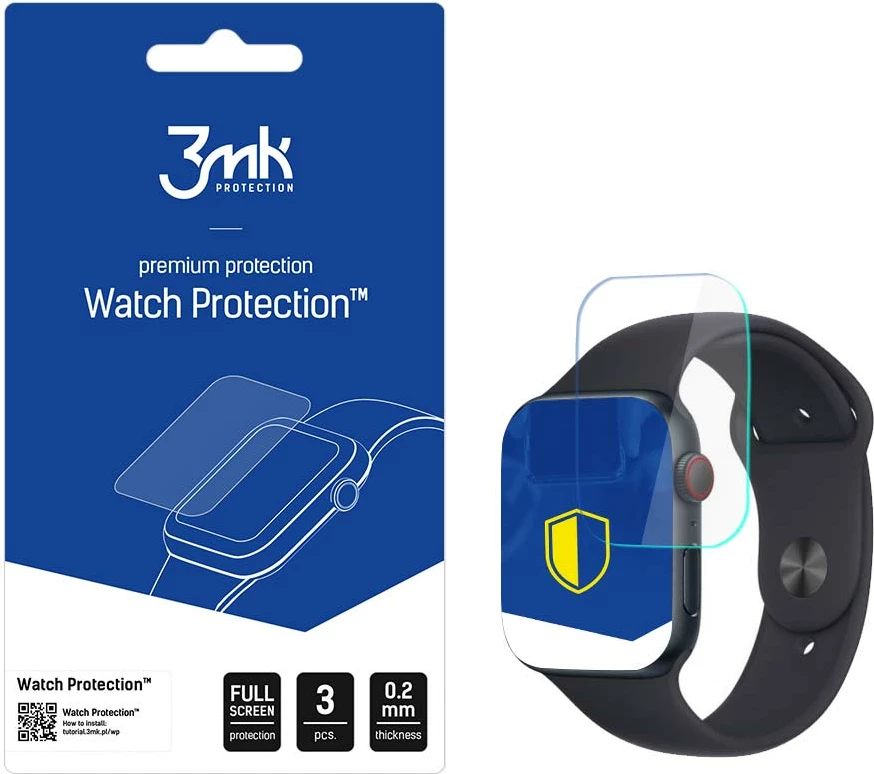 Zaščitna folija za Apple Watch SE2 40mm, 3mk Watch Protection ARC+, 3 kosa