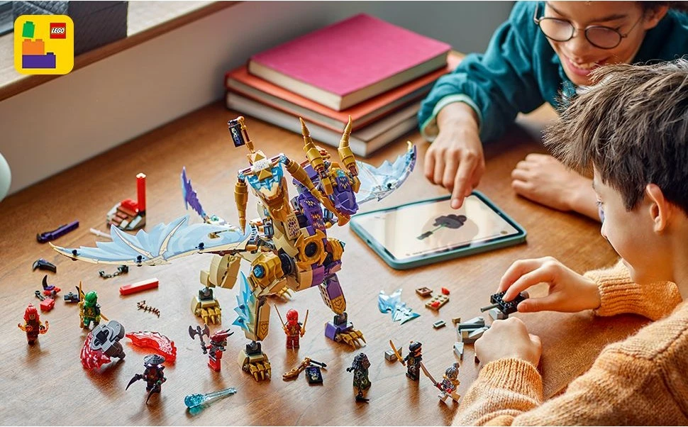 Set za sestavljanje Ninjago Lichtbogendrache LEGO 71836, 869 kosov, večbarven