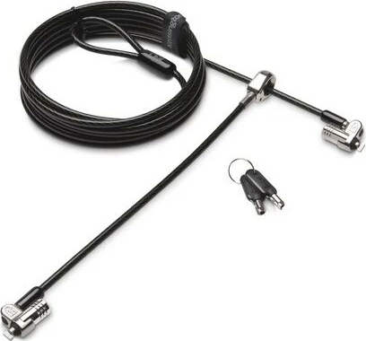 Kompaktna varnostna ključavnica Kensington MicroSaver 2.0, ohišje, ključ, ogljikovo jeklo, črna