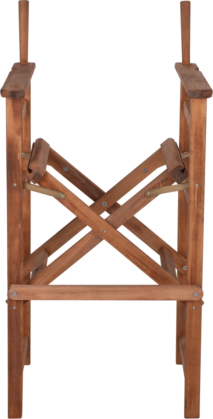 Barski stol režiserja PALMER v okvirju impregniranem z orehom FH5578.01 57x57x117Hcm