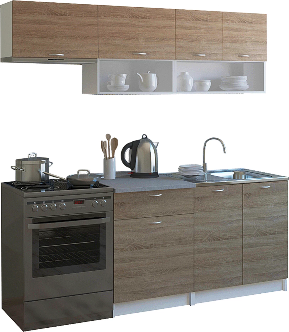 Kuhinjska enota iz melamina sonama-bela FH2442 200x46-29.2cm