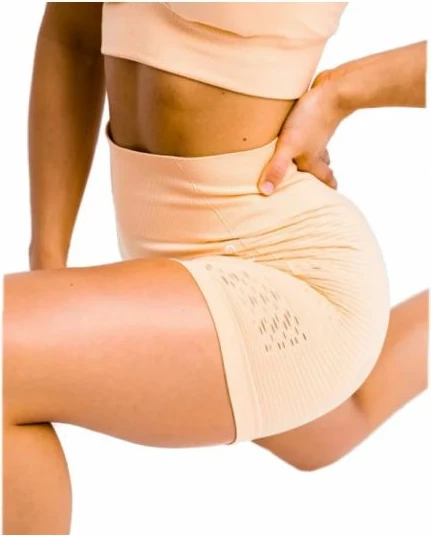 Trenirke kratke hlače za ženske GymHero, kremne