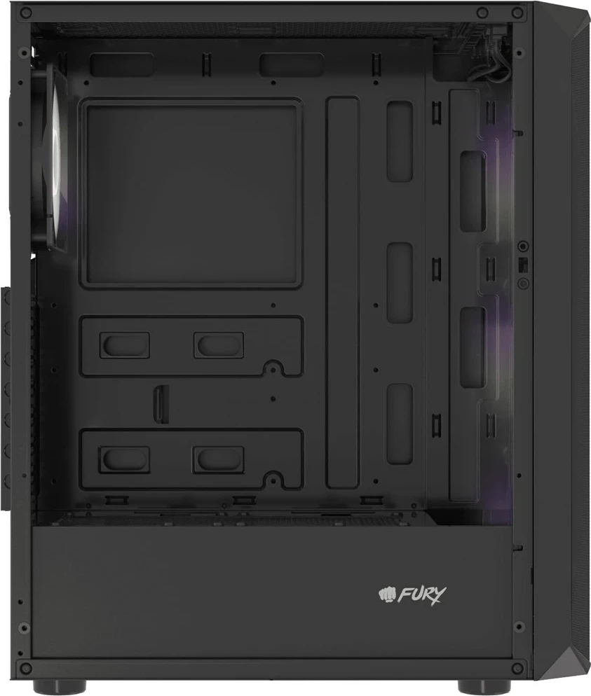 Konzola FURY Shobo SH4F RGB Midi Tower, črn