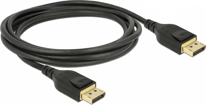 Kabel DisplayPort DeLOCK 85661, 3 m, 8K, črn