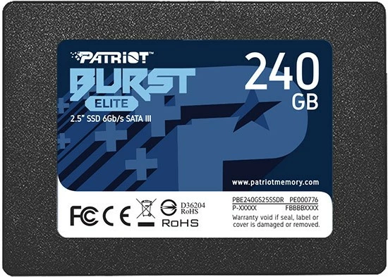 SSD 240GB, 2,5", SATA III, črn Patriot Burst Elite