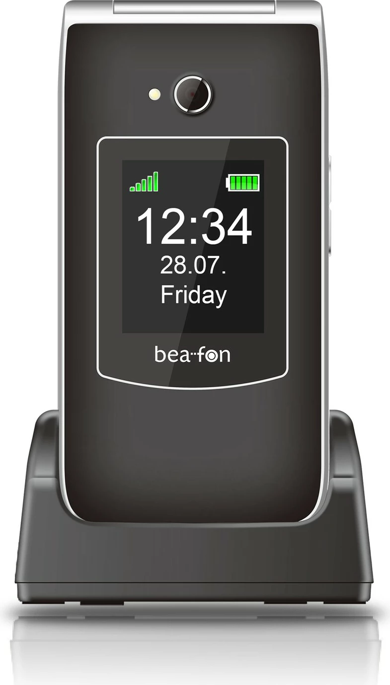 Zložljiv mobilni telefon bea-fon SL645, 4G, 2,8 in, 3 MP, črn