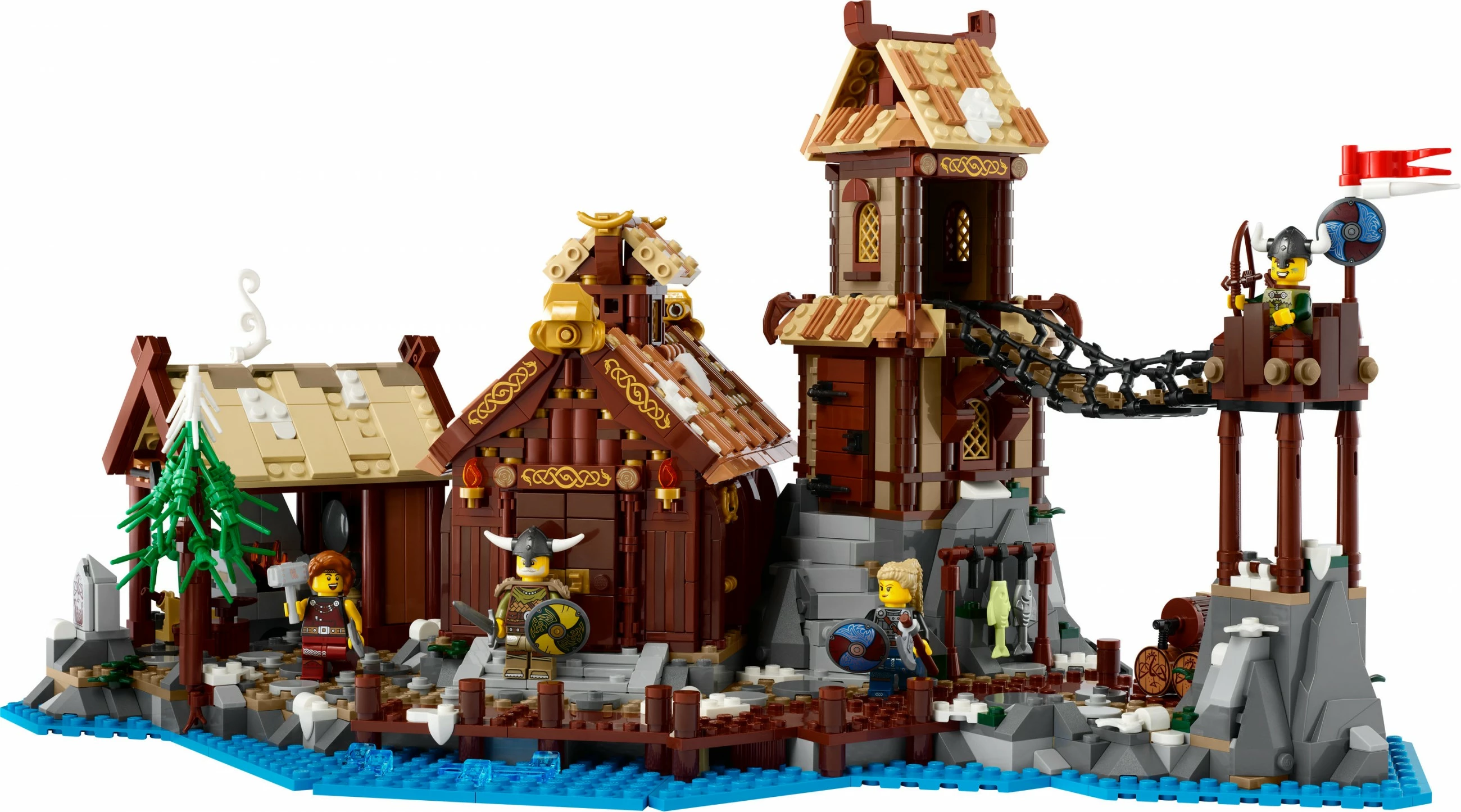 Gradbeni komplet LEGO Viking Village, 2103 kosov, večbarven