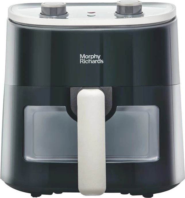 Cvrtnik brez maščobe Morphy Richards 480007, s poglednim okencem, črn