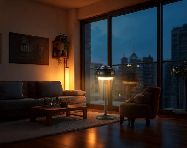 Ventilator za dom, 1200 W, črn — N'OVEEN F780 Dome