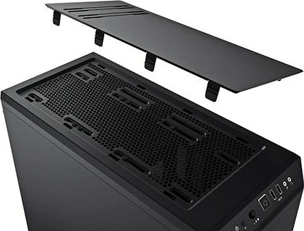 Ohišje PURE BASE 600 Silver BG022, Be quiet!, Midi Tower, črno/srebrno