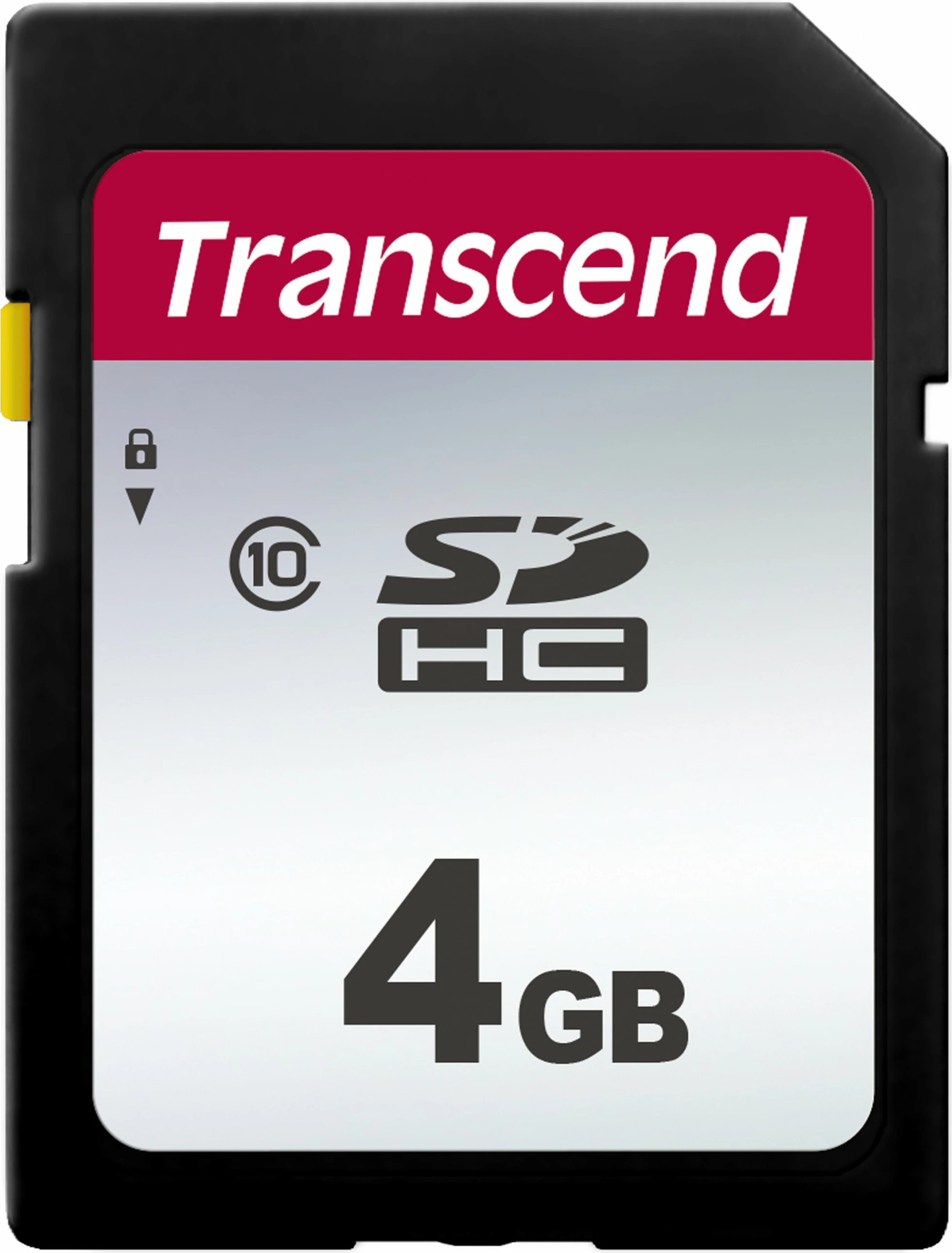 Kartica za pomnilnik 4GB SDHC, Class 10, črna Transcend 300S