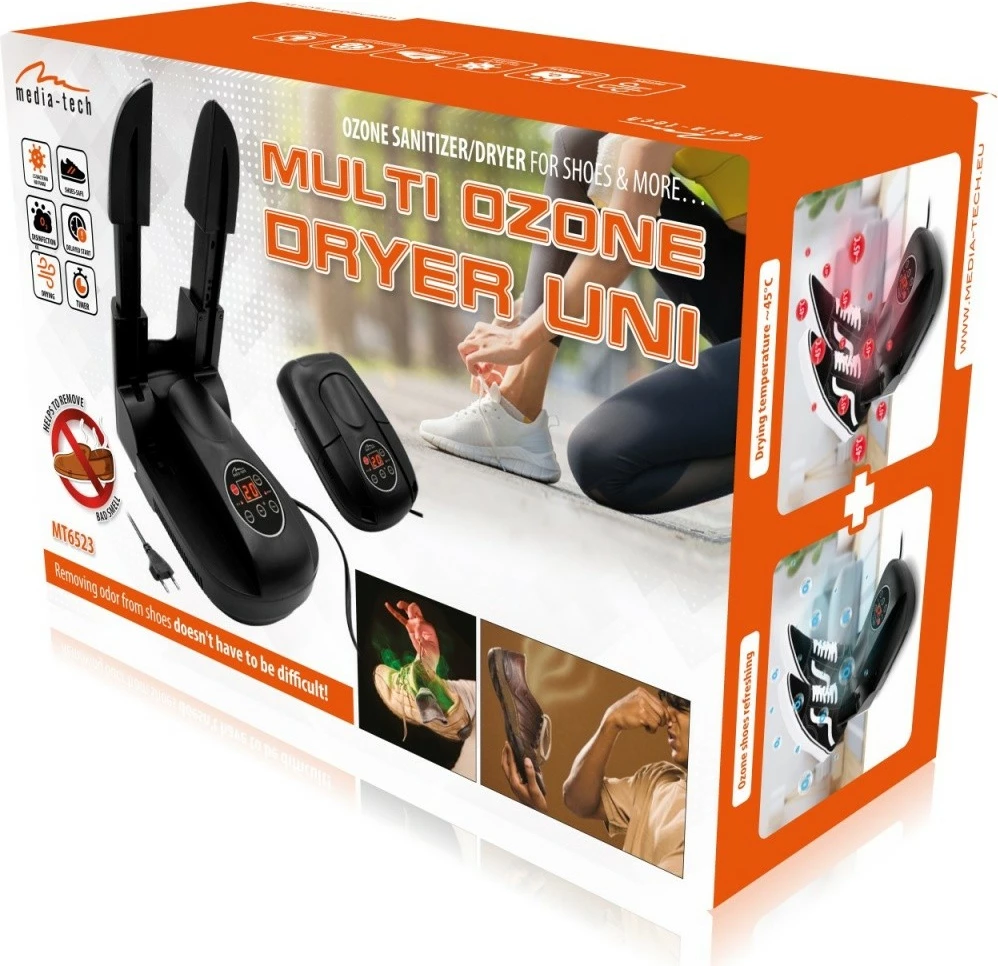 Sušilnik za čevlje z ozonom Media-Tech MT6523, črn