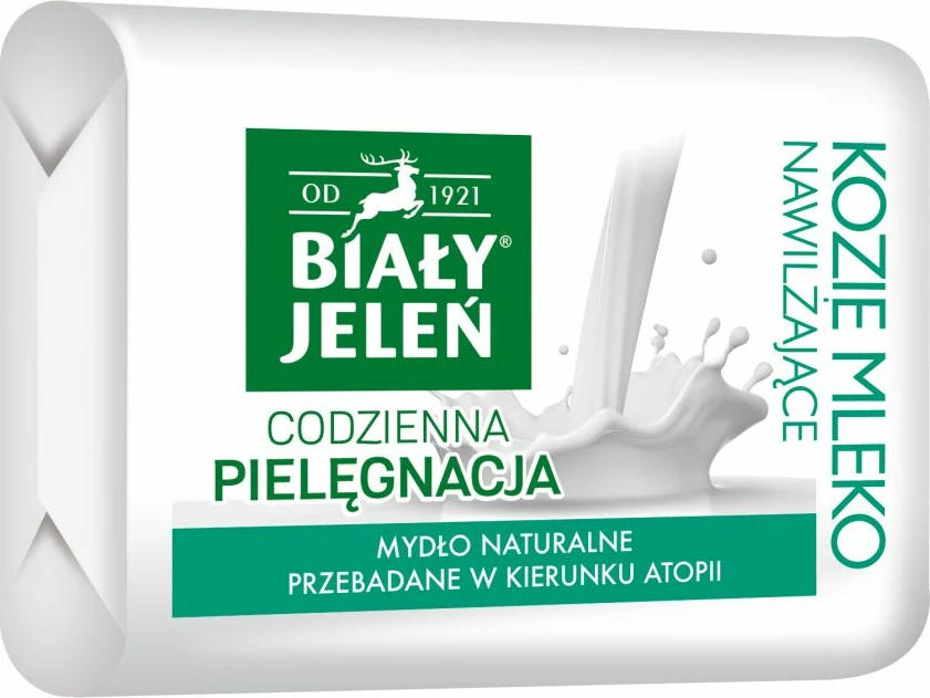 Naravno milo z ovčjim mlekom in lanu, Biały Jeleń, 100 g