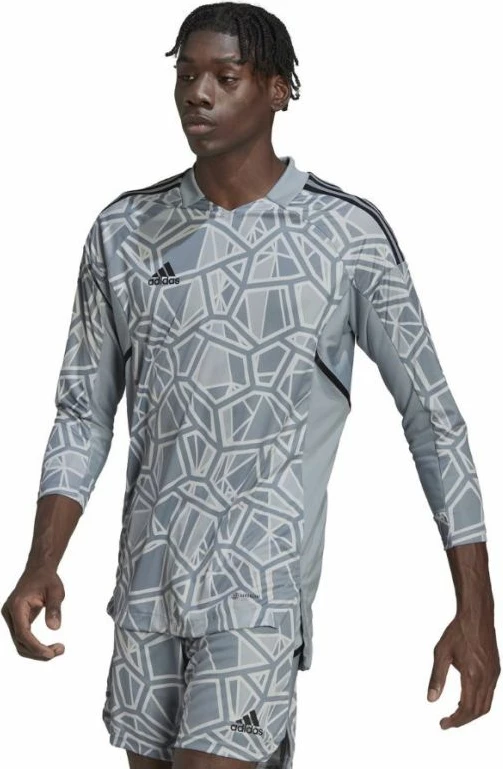 Dres za vratarje Condivo 22, dolgi rokavi, moški, siv, Adidas HB1614