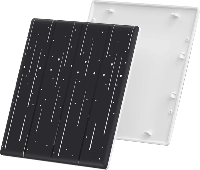 Dekorativni pokrov za pametno dotik stikalo Sonoff T5-4C-86-star, črn