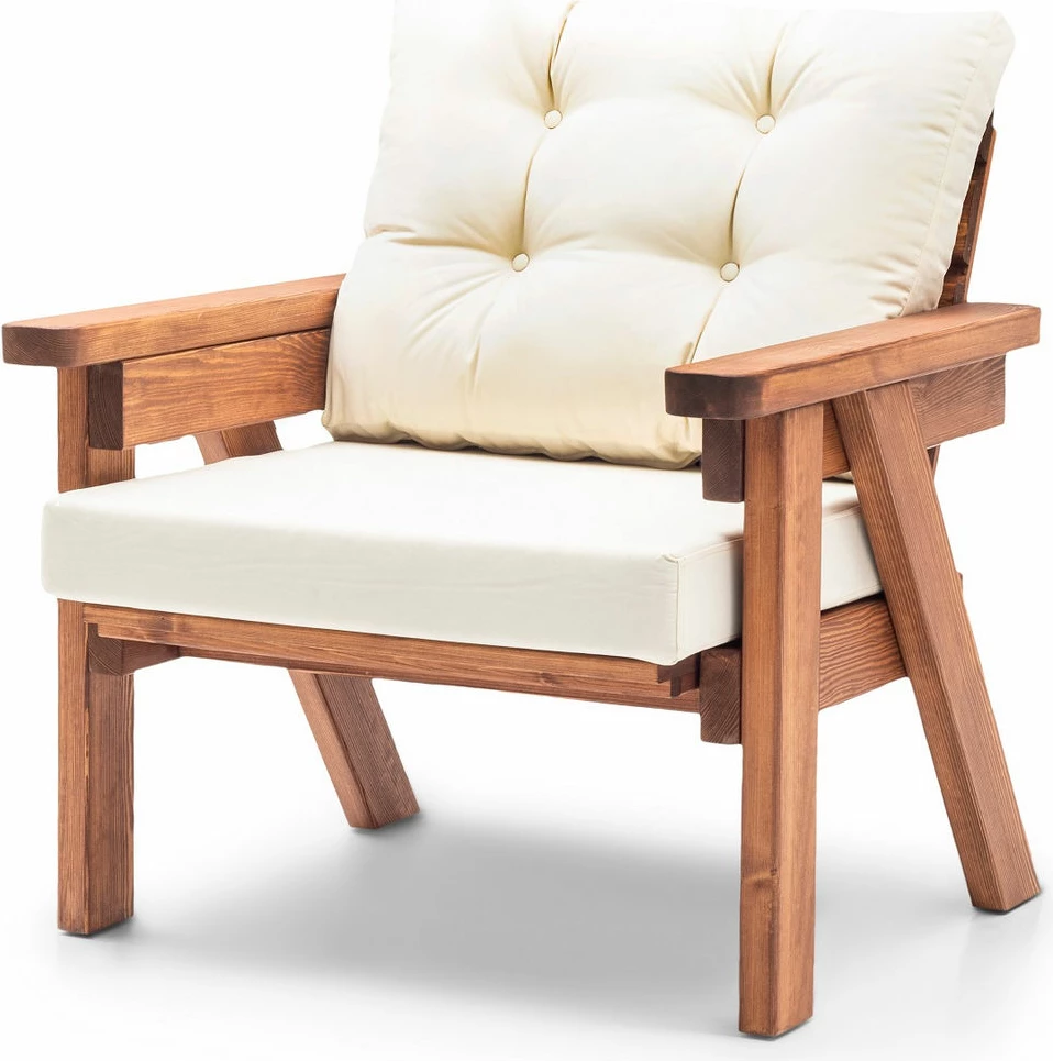 Set lounge za vrt Skye Decor Abant (2+1+1), krem
