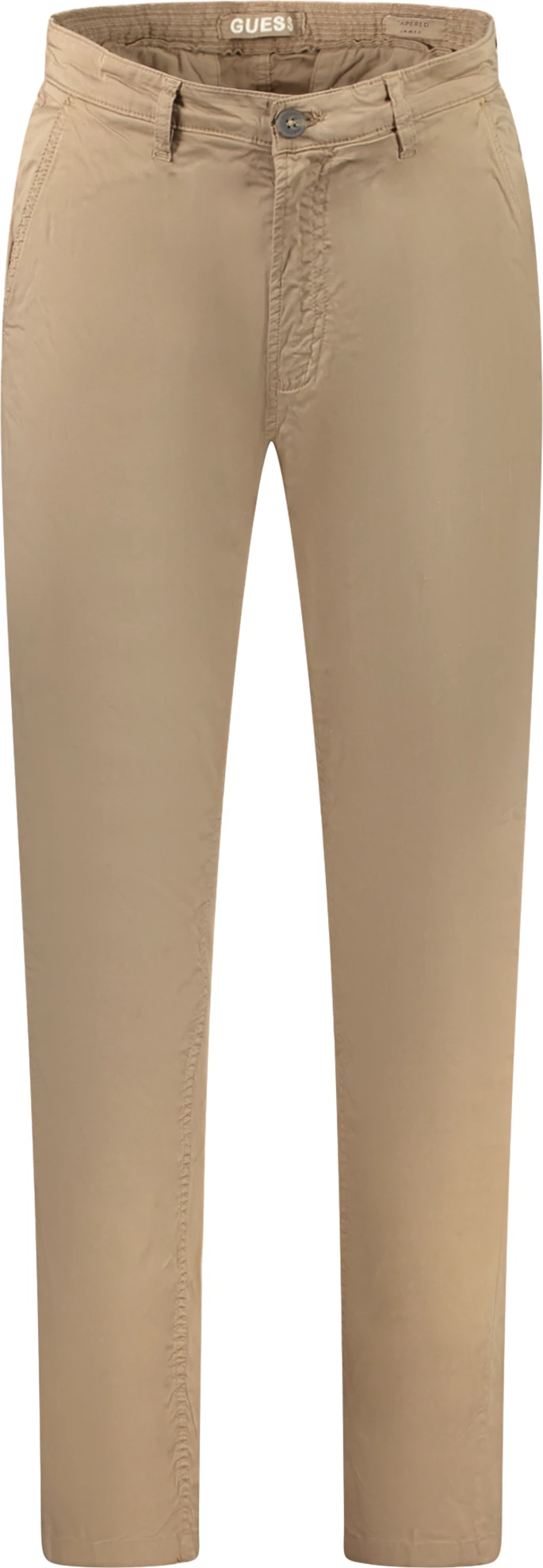 Tapered fit hlače GUESS JEANS za moške, rjave