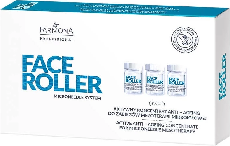 Koncentrat za obraz Face Roller Active Concentrate Anti-Aging, Farmona Professional, 5x5 ml