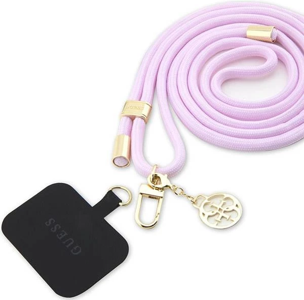 Univerzalni najlonski trak za telefon Guess CBDY Cord, 150 cm, vijoličen