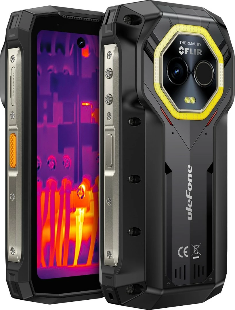 Ultra odporen pametni telefon, Ulefone Armor Mini 20T Pro, 4,7", 8/256 GB, 5G, termična kamera, črn