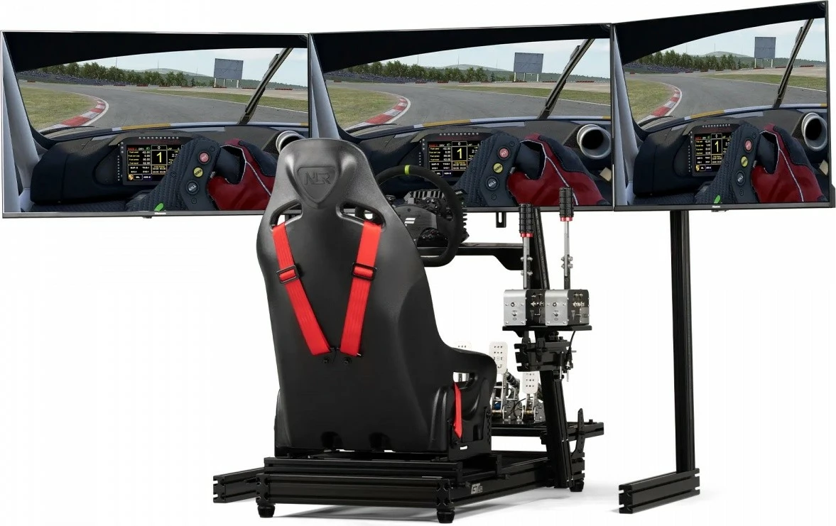 Nosilec za 3 monitorje Next Level Racing NLR-E039, aluminij, črn