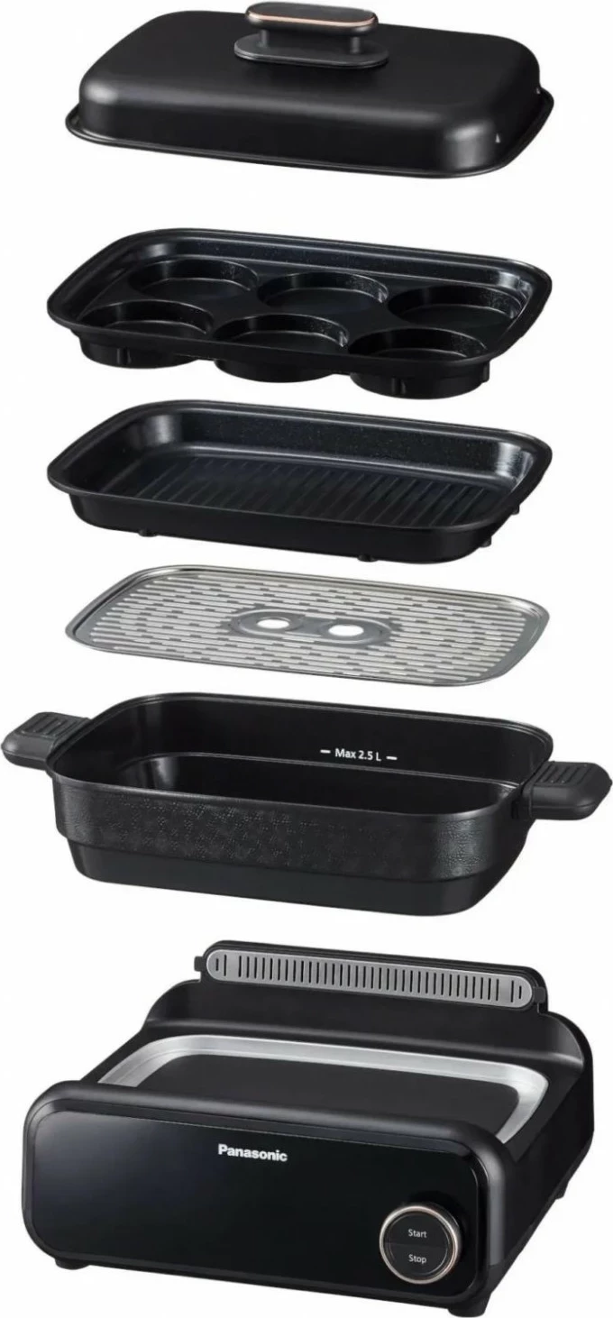 Večfunkcijski kuhalnik Panasonic NF-GM400KXE, 2,5 L, 9 programov, črn