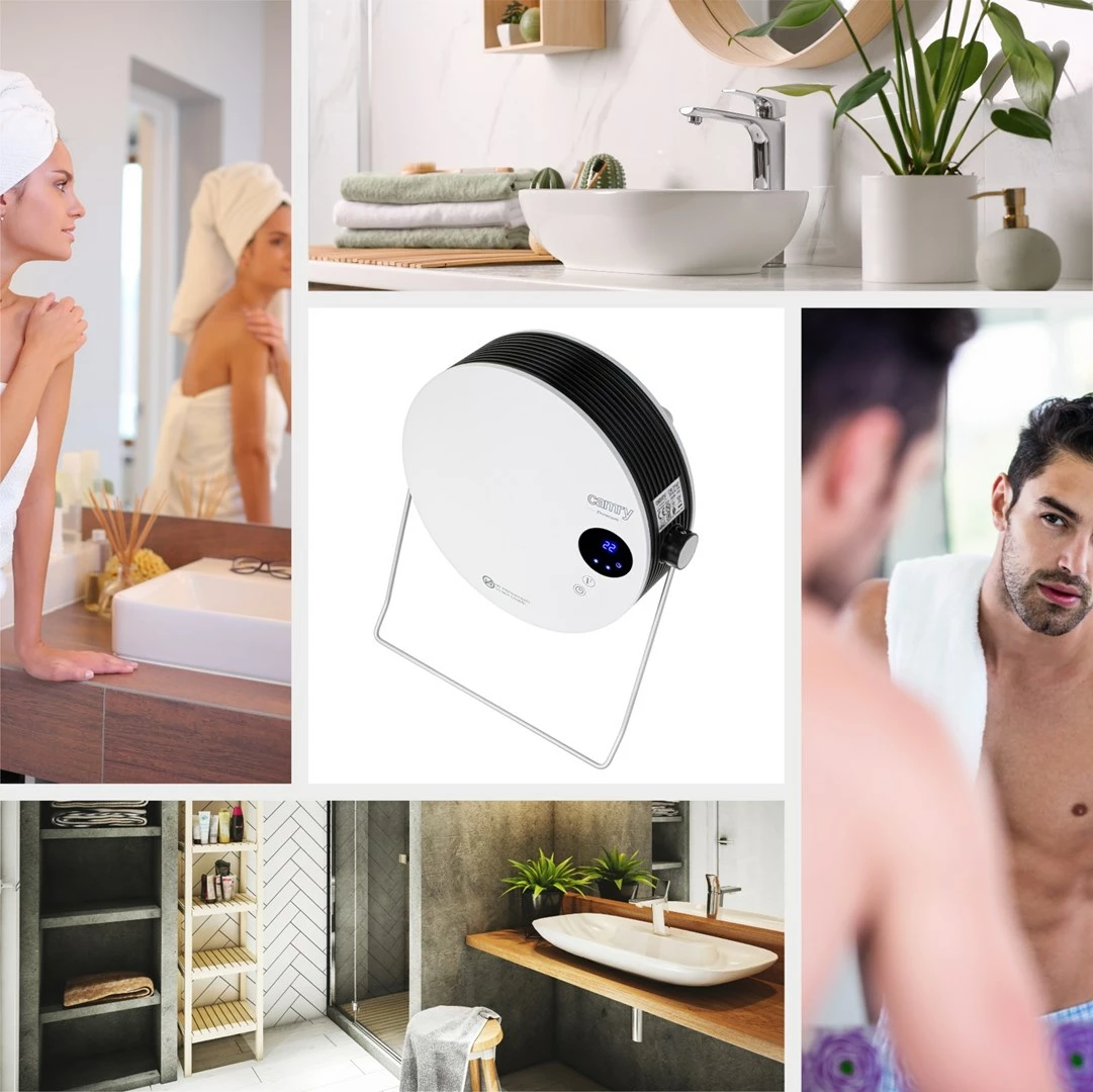 Kopalniški radiator CAMRY CR 7747, 2000 W, bel