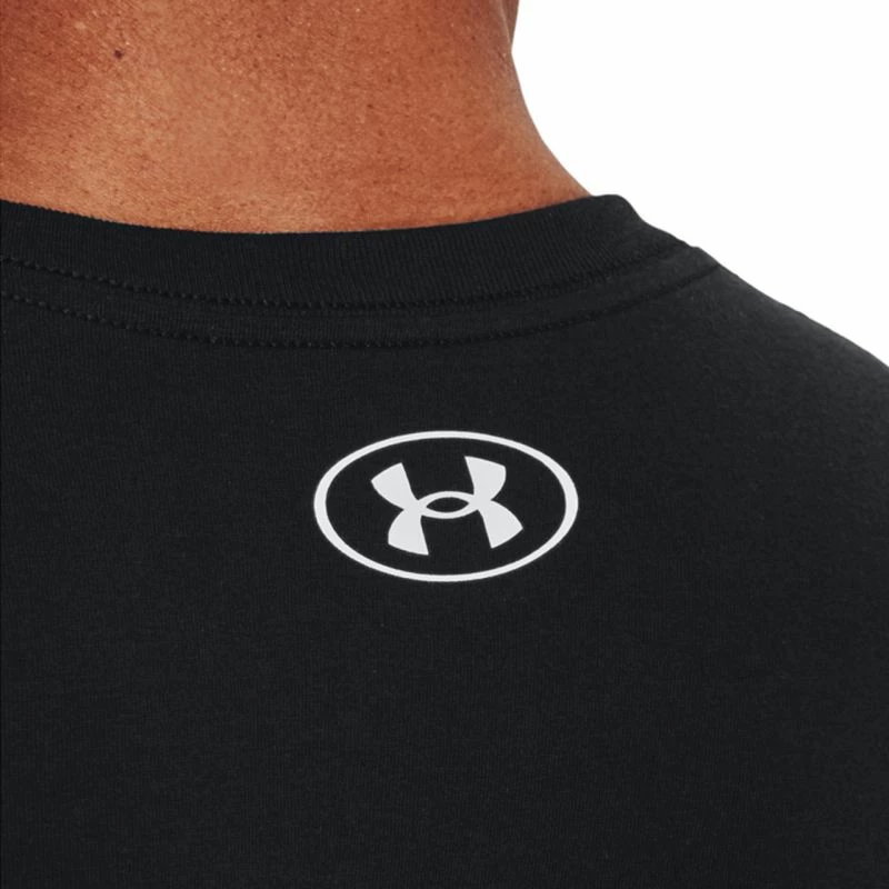 Majica za moške s kamuflažnimi črtami, Under Armour, črna