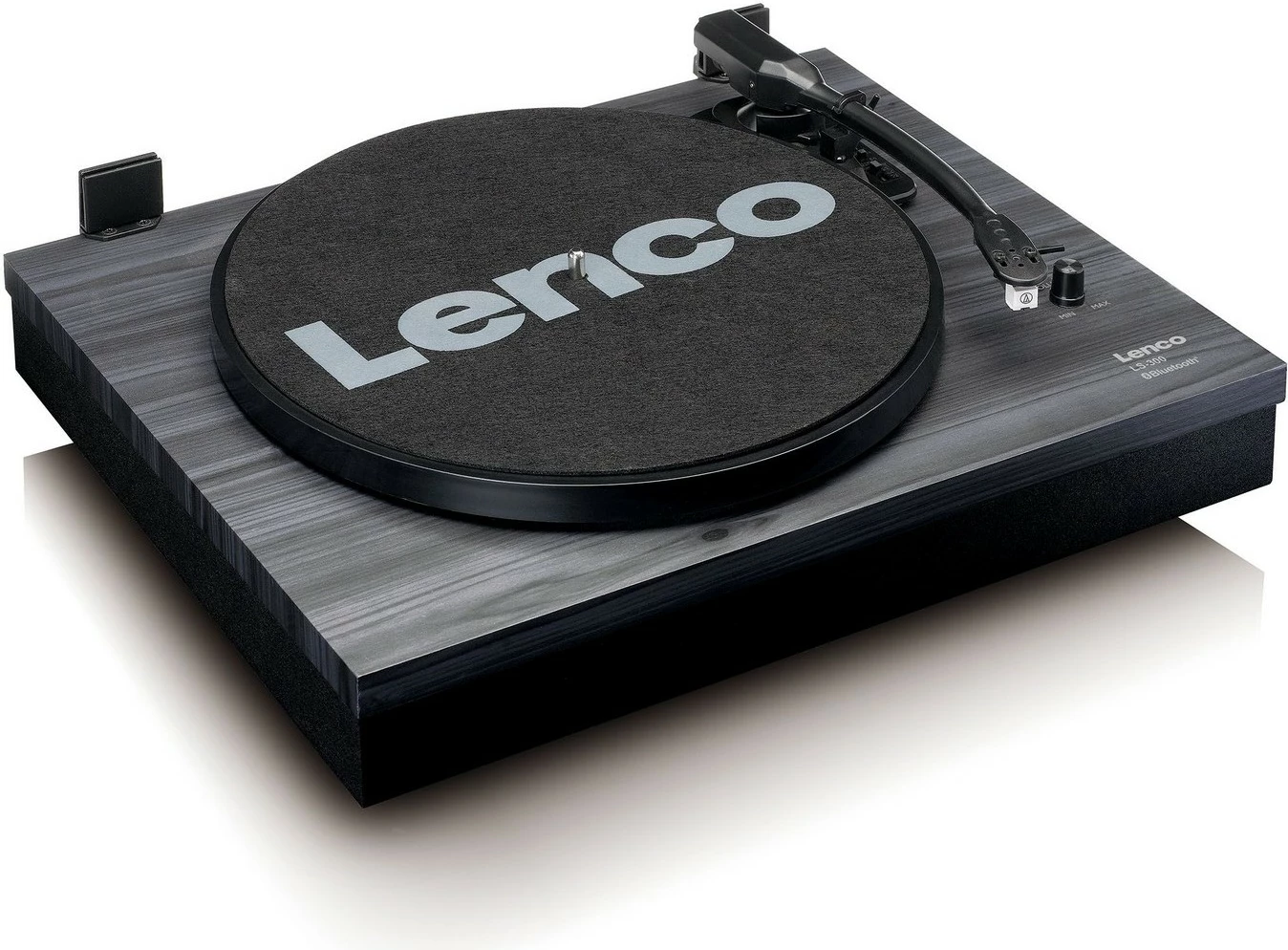 Gramofon Lenco LS-300, Bluetooth, 2 zvočnika, les, črn