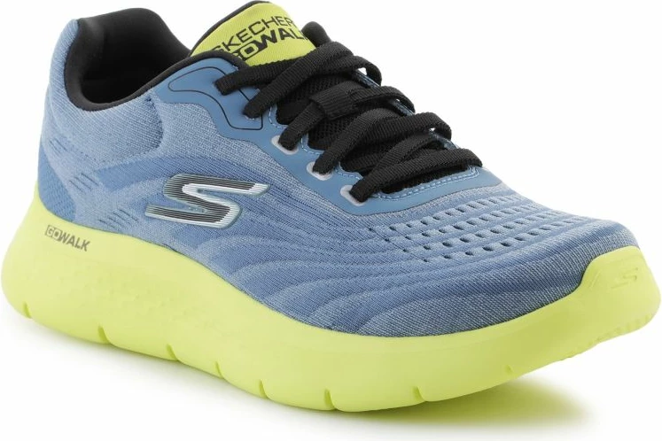 Tekstilne športne superge za moške Skechers, modro-zelene