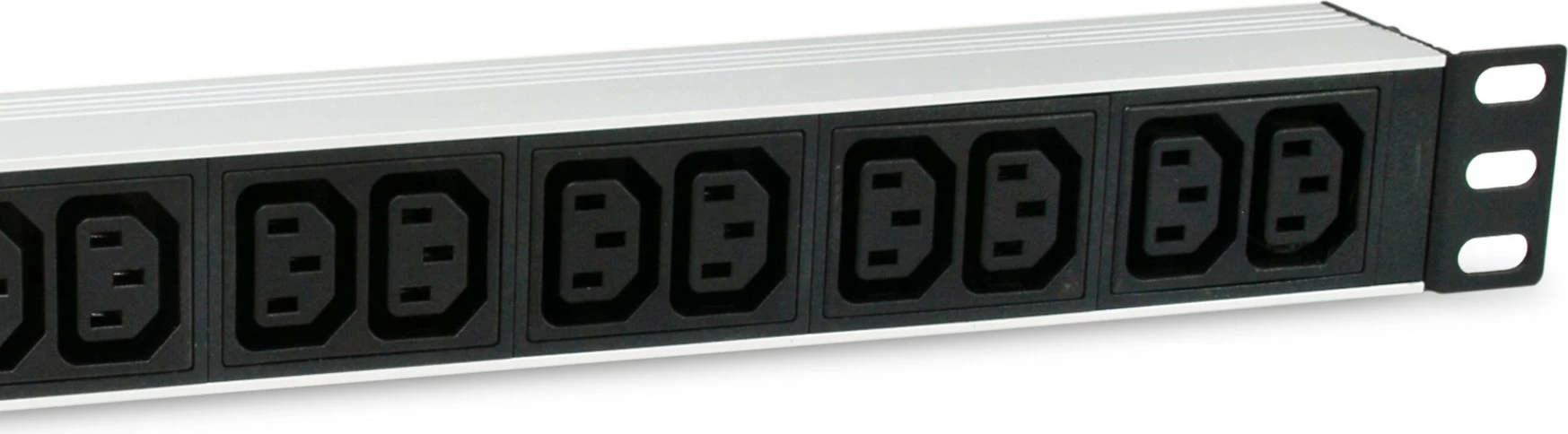 Enota za razdeljevanje energije Equip, 12 izhodov C13, 1U, aluminij, on/off, črno/srebrna