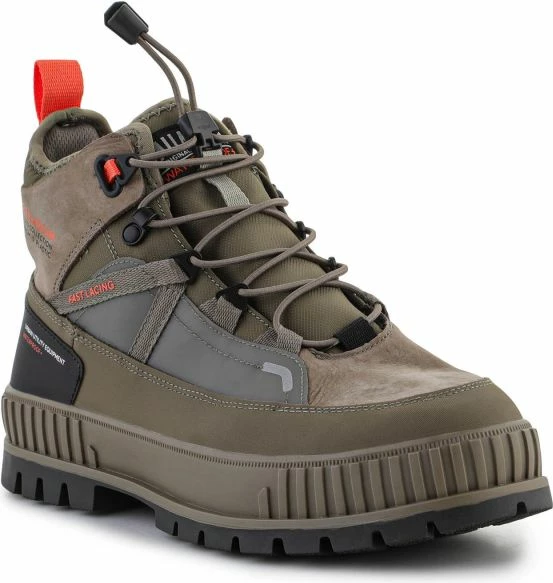 Visoki čevlji, nepremočljivi Palladium Pallashock TravelWp+ za moške in ženske, zeleni