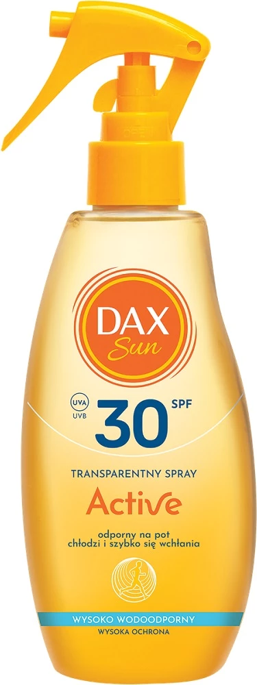 Prozoren sončni sprej Dax Sun Active SPF30, 200 ml