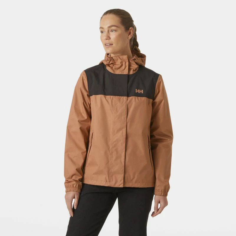 Jakna za ženske Helly Hansen, rjava in oranžna