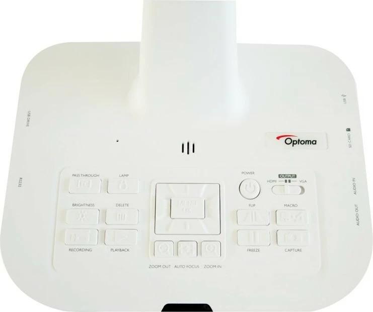 Kamera dokumentov Optoma DC460, 13 MP, 17× optično, 8× digitalno, bela