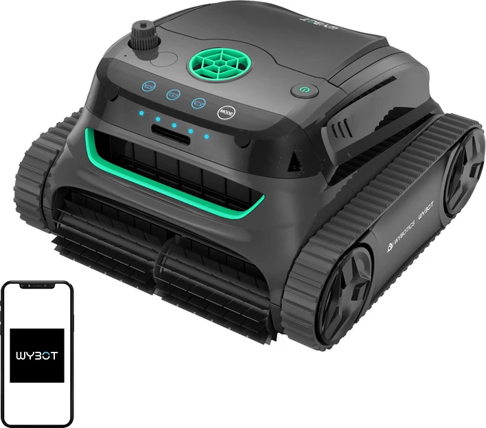 Robot za čiščenje bazena Wybot S2 brezžični, črn