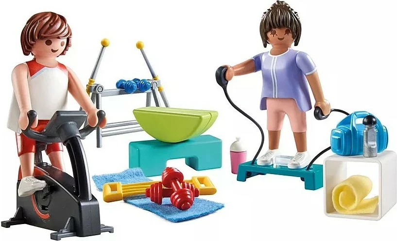Set z vadbenimi pripomočki in figuricama Playmobil My Life 71806, večbarven