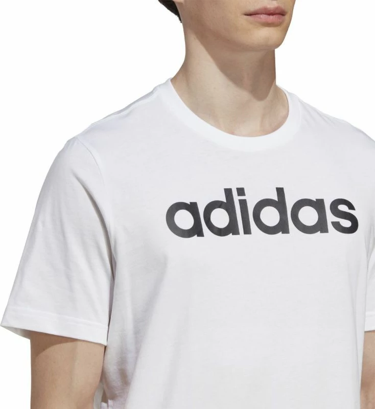 Majica za moške, adidas, bela