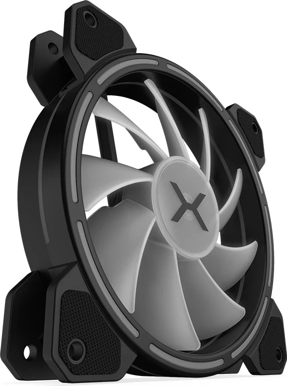 Ventilator za ohišje KRUX LUNAR 120 ARGB, črn